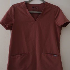 Woman's FIGS Mauve Scrub Set